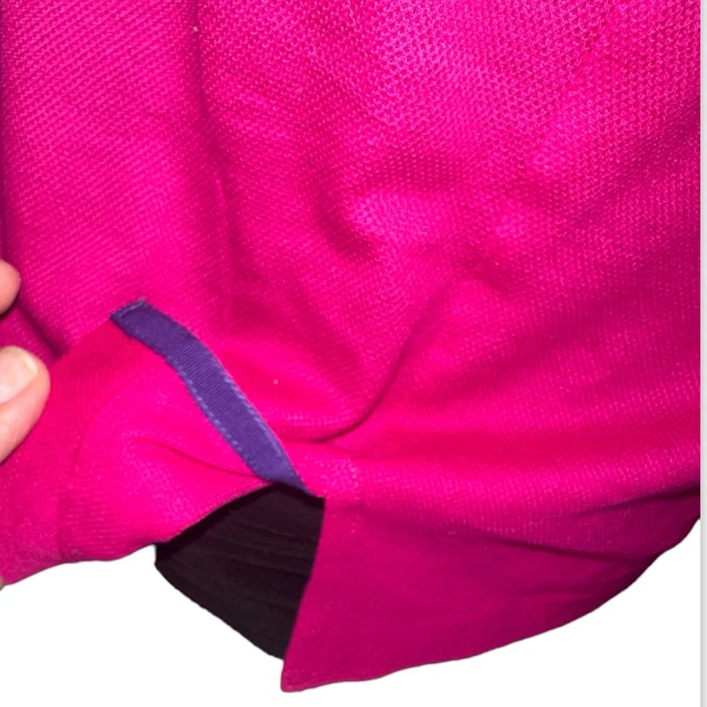 Ralph Lauren Purple Label Italy Women Magenta 3 button 100% Cotton Polo Shirt S - Picture 4 of 10